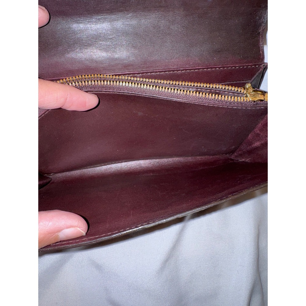 Louis Vuitton Sarah Wallet Monogram Vernis Patent Leather Burgundy Plum Purple - Picture 4 of 8